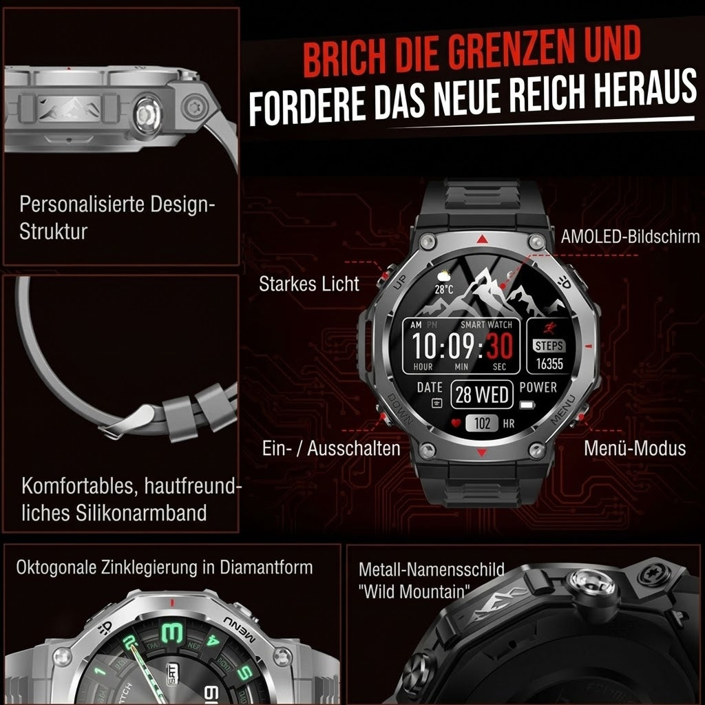 AqakFit Fitnessuhr Zum Schwimmen