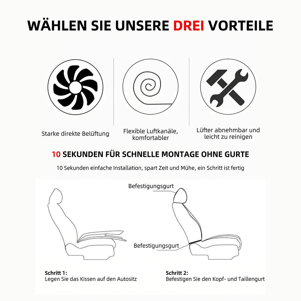FrosiSeat Autositz Kühlung