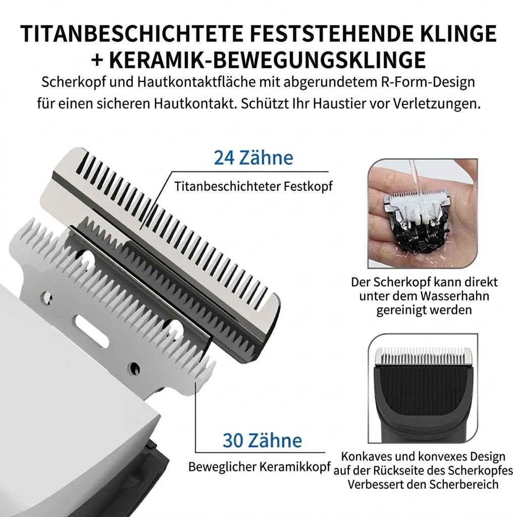 FuriCutx Hundeschermaschine Langhaar