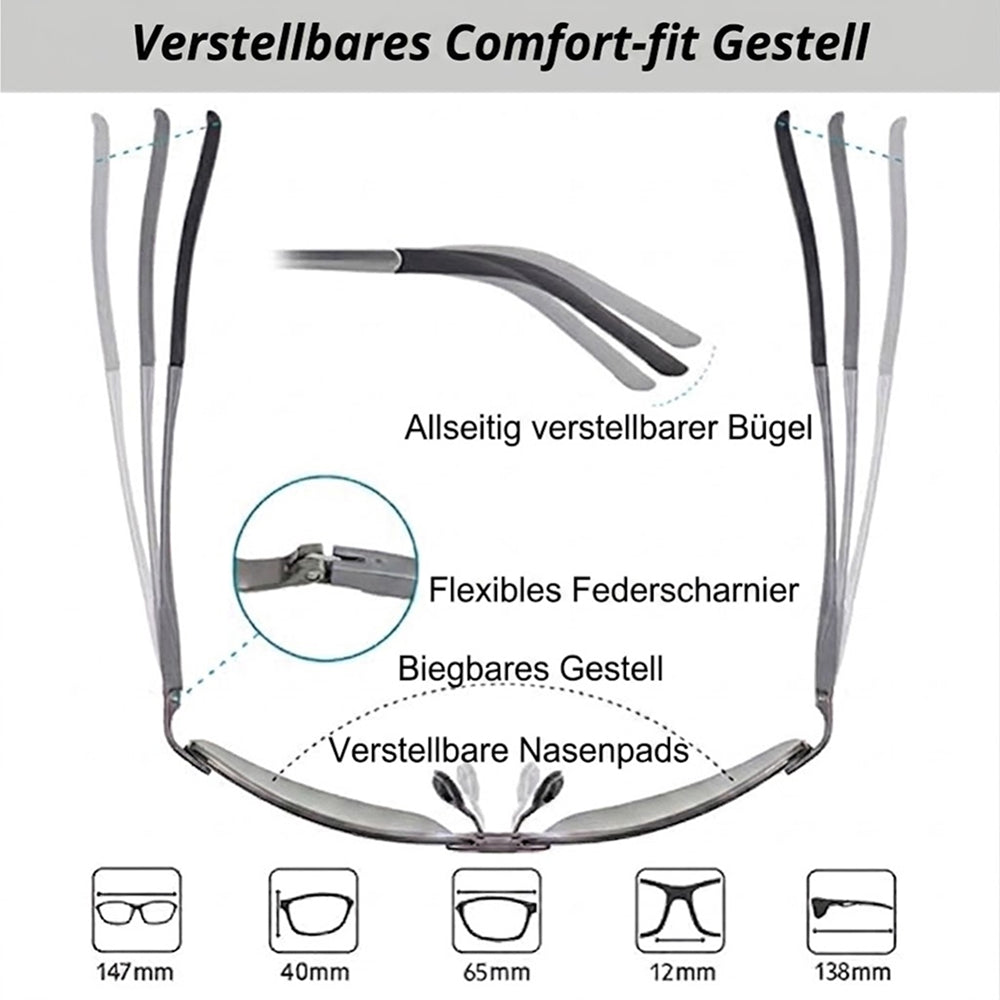 Glazixo Polarisierte Sonnenbrille