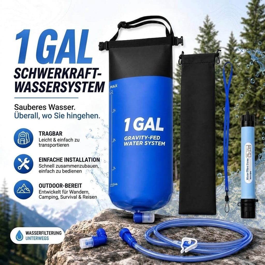 GraviPuru Wasserfilter Schwerkraft