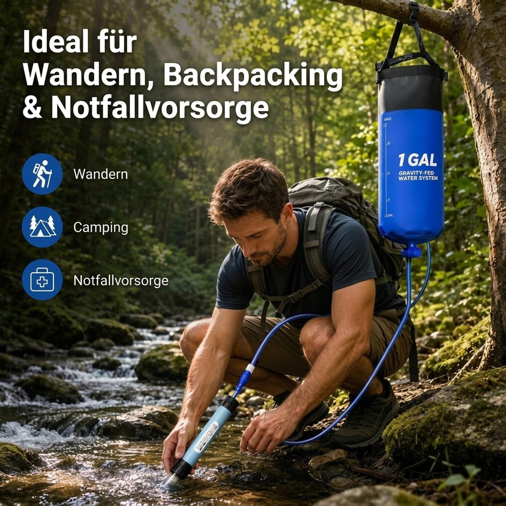 GraviPuru Wasserfilter Schwerkraft