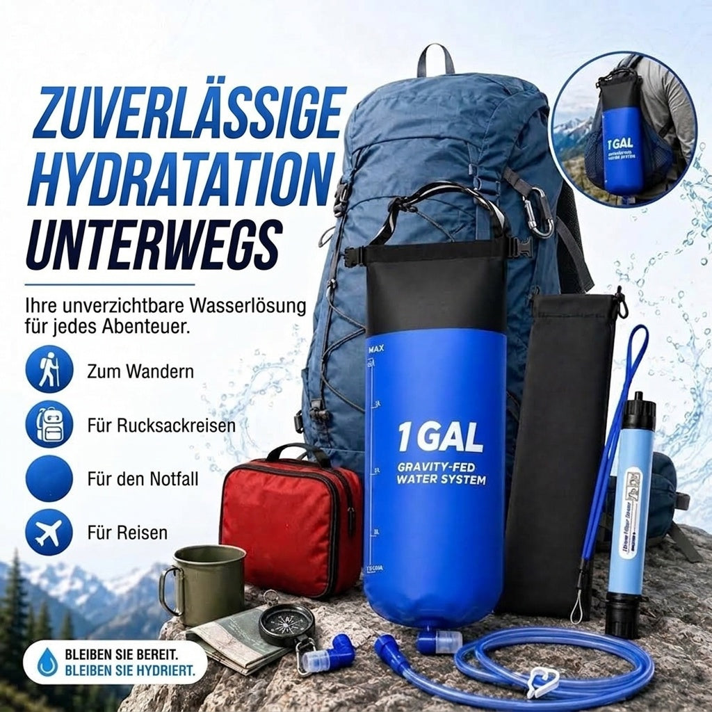 GraviPuru Wasserfilter Schwerkraft