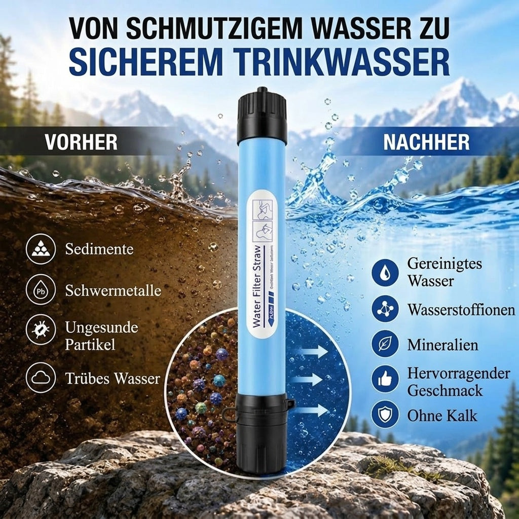 GraviPuru Wasserfilter Schwerkraft