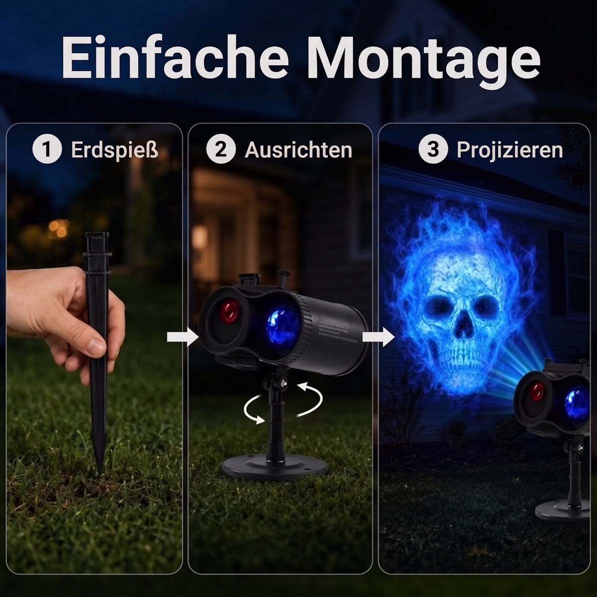 HallowyGo Halloween Projektor