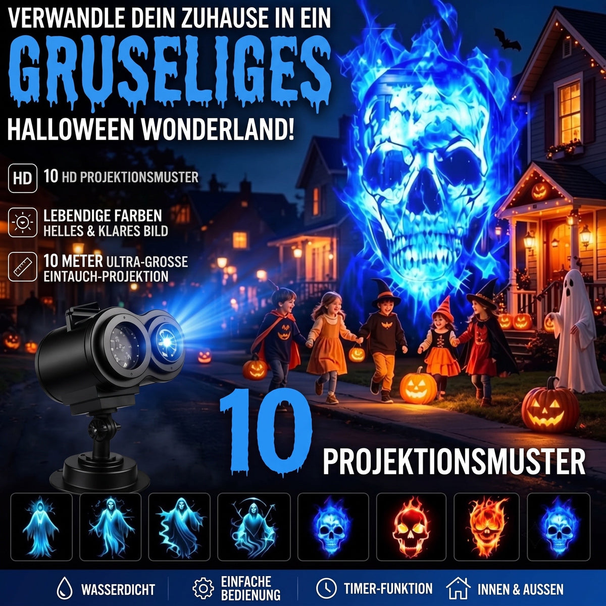 HallowyGo Halloween Projektor