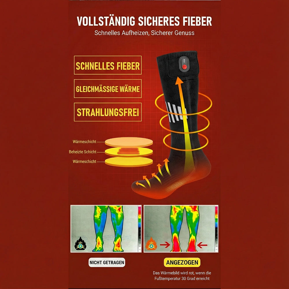 HetFosox Beheizbare Socken