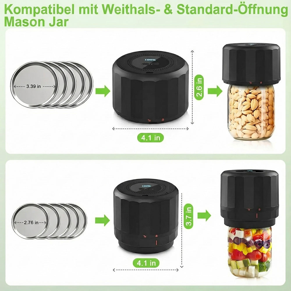 JarVacier Vakuumierer für Gläser