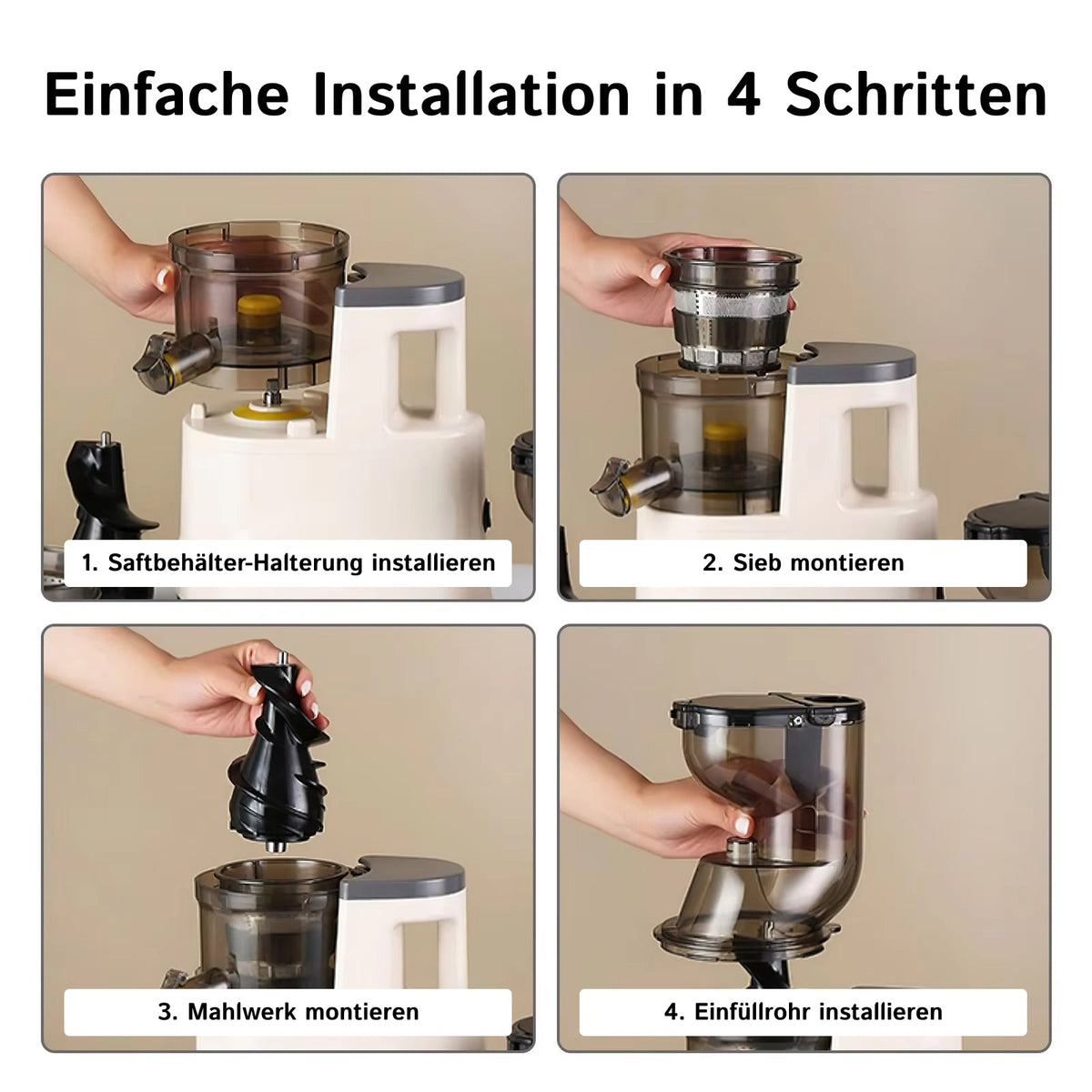 JuiCiento Kaltpresse-Entsafter