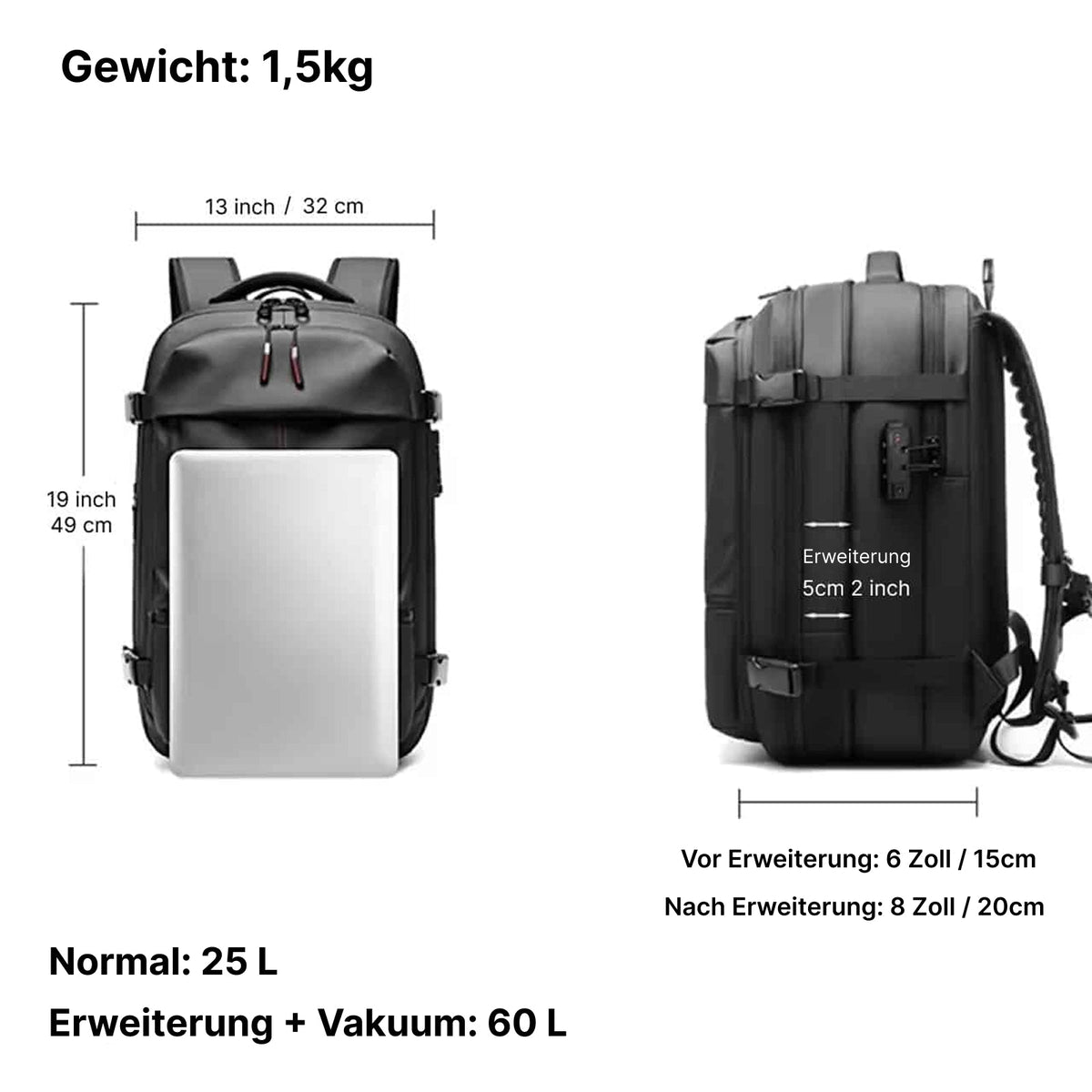 Baggusty Handgepäck Rucksack