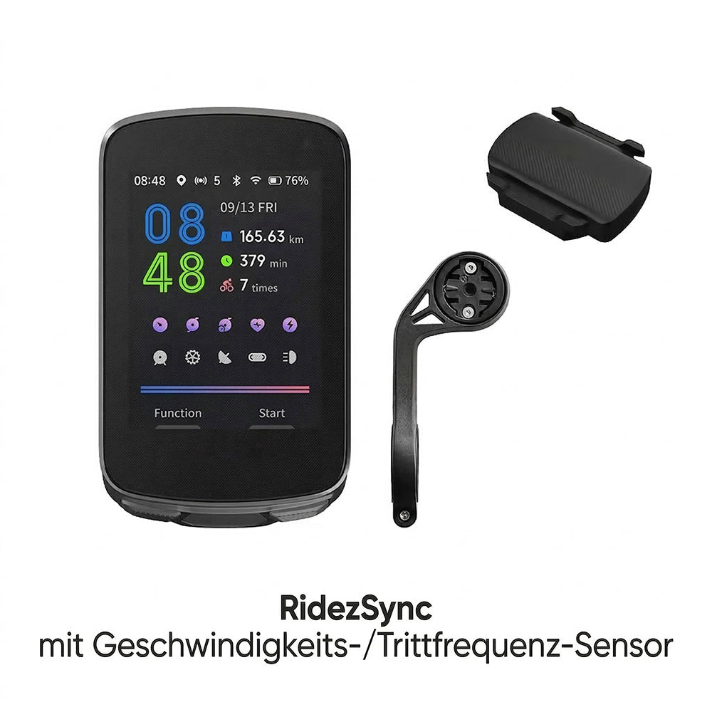 RidezSync Fahrrad Tachometer GPS