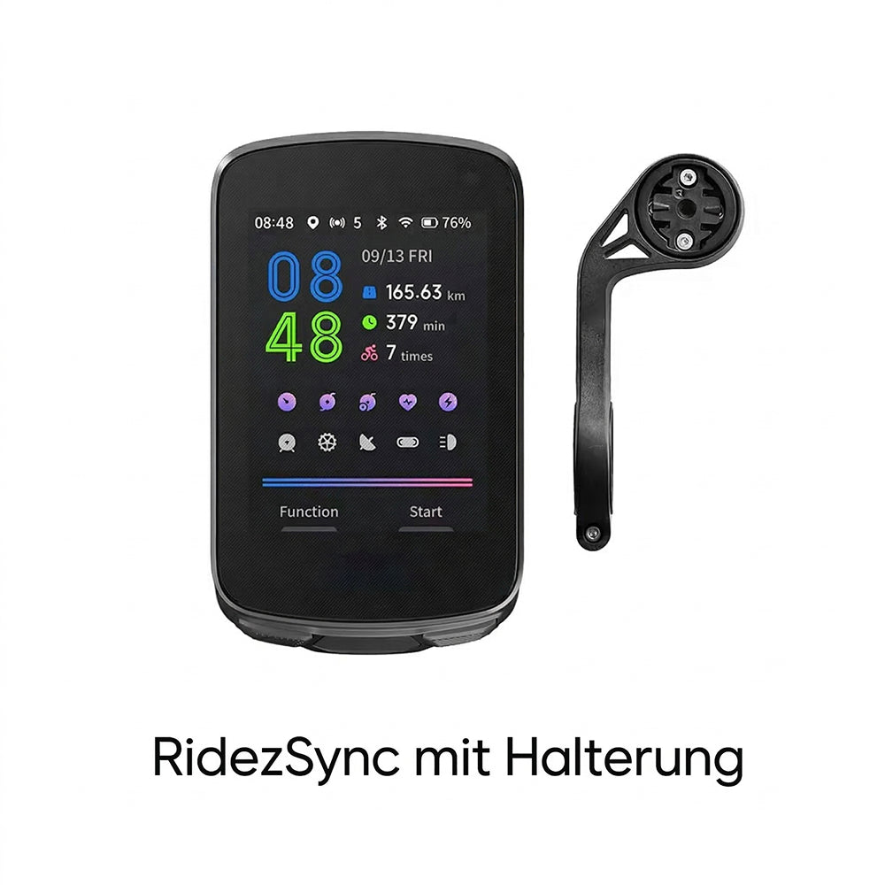 RidezSync Fahrrad Tachometer GPS
