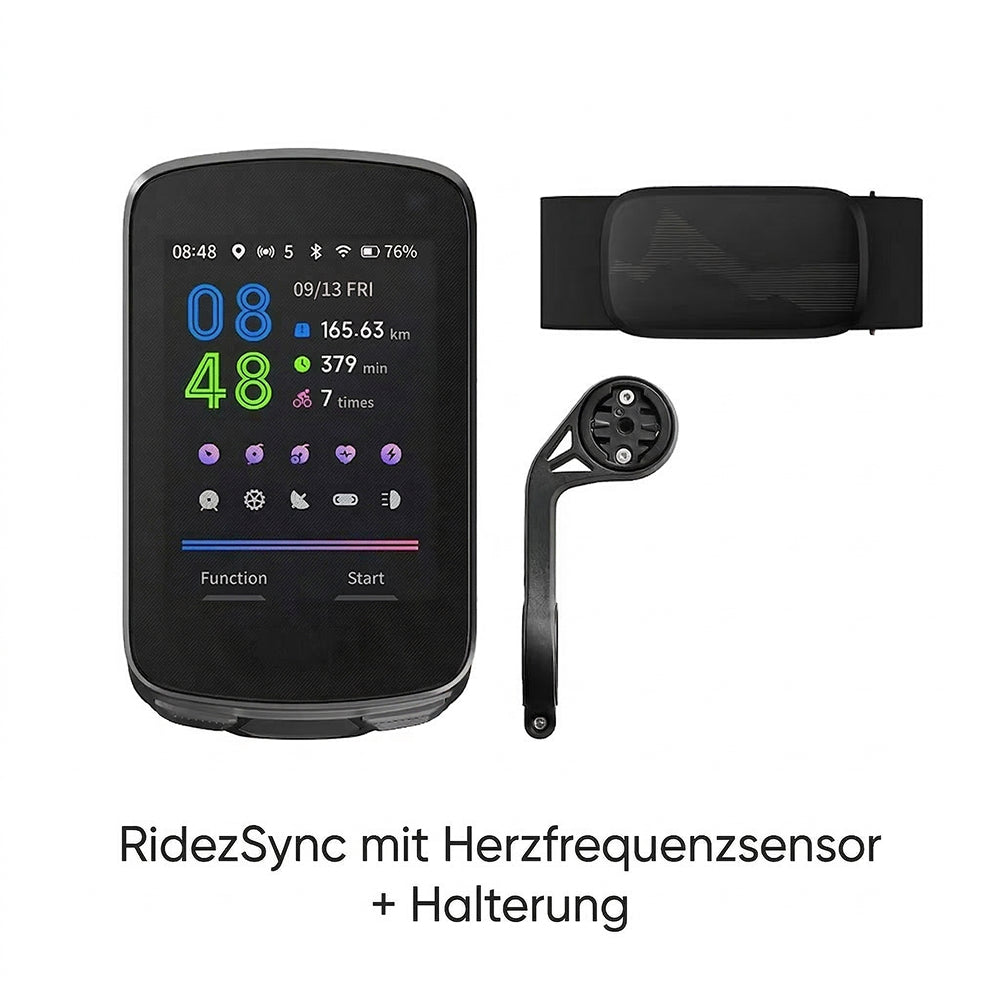 RidezSync Fahrrad Tachometer GPS