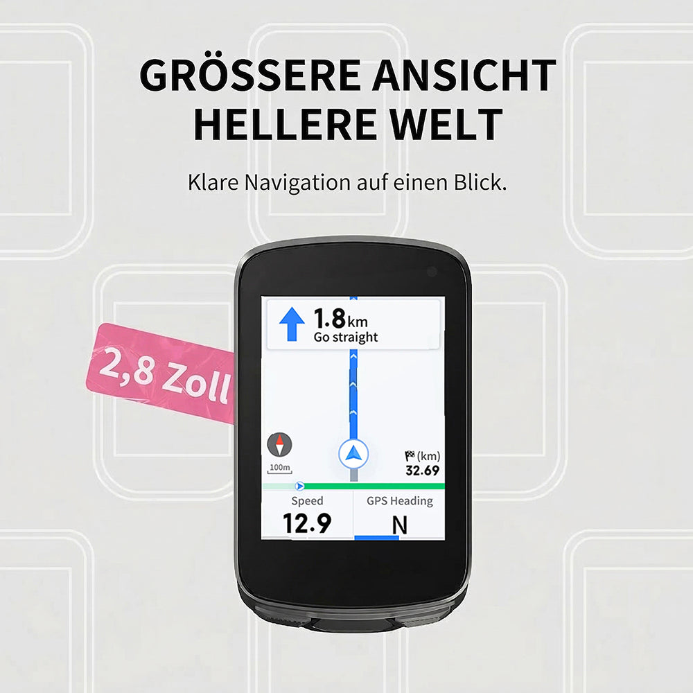 RidezSync Fahrrad Tachometer GPS