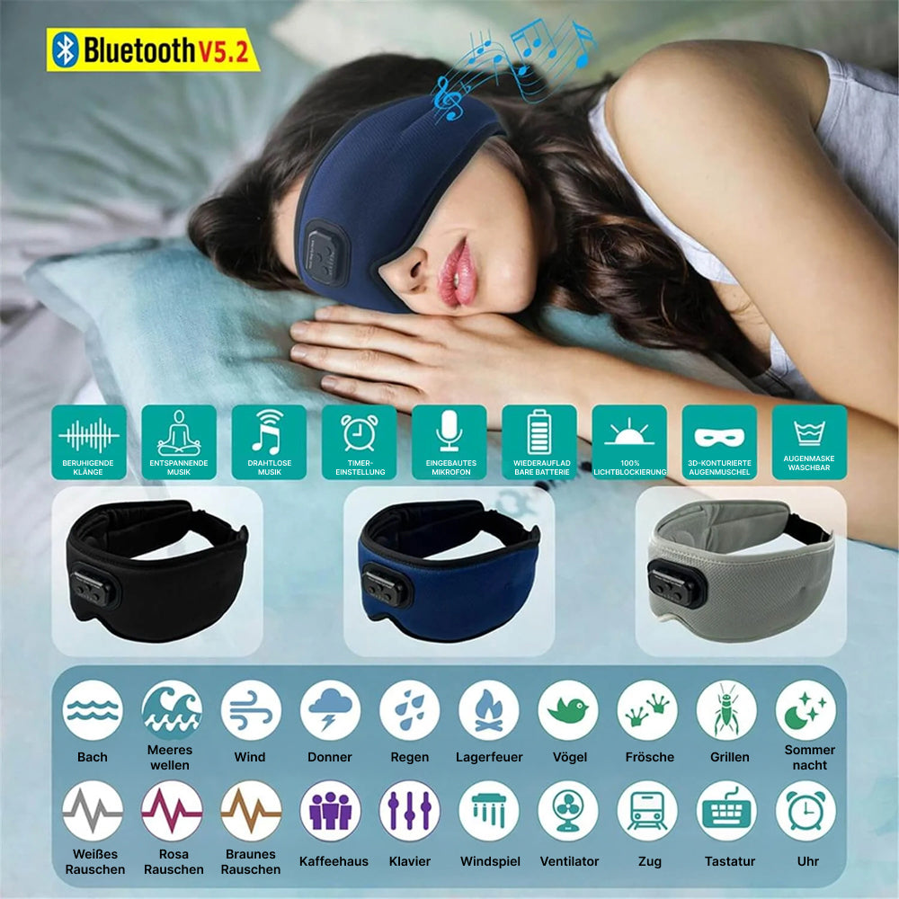 SnooZony Schlafbrille Mit Kopfhörer