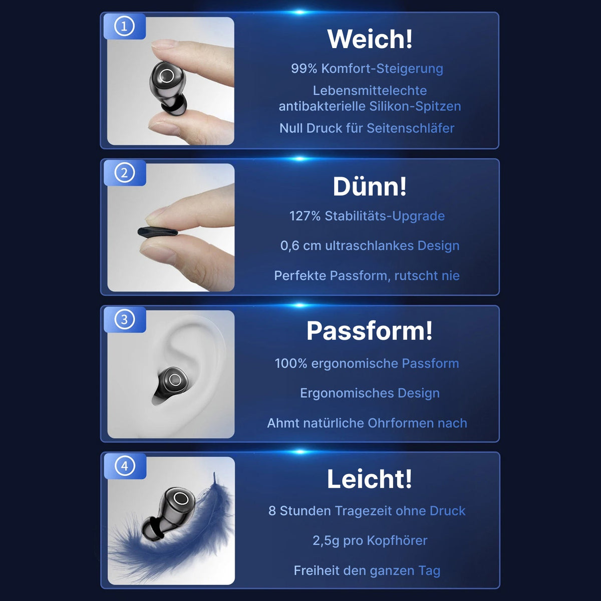 Snuzipods Noise Cancelling In-Ear Kopfhörer