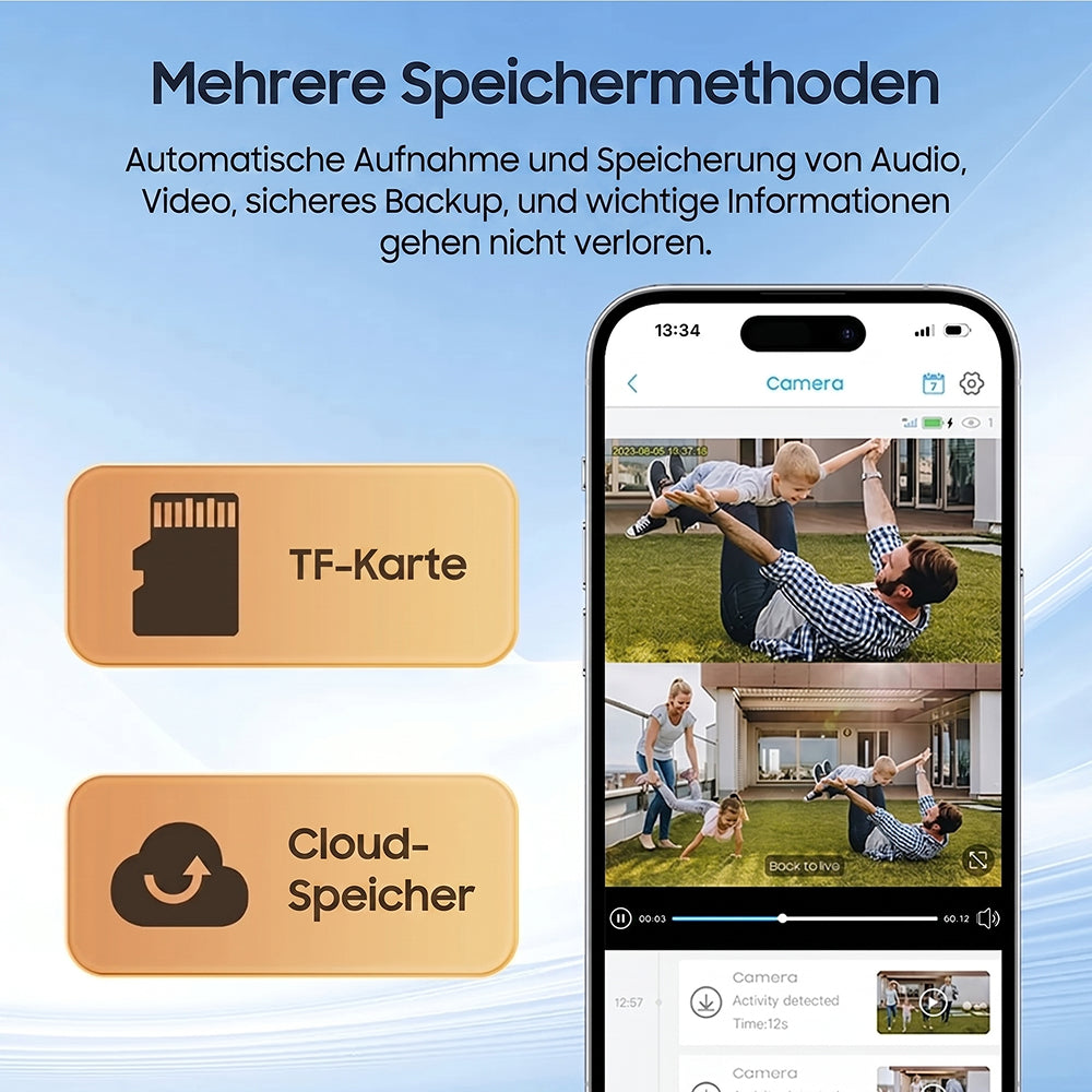 SuniXpert V2 Überwachungskamera Außen Kabellos
