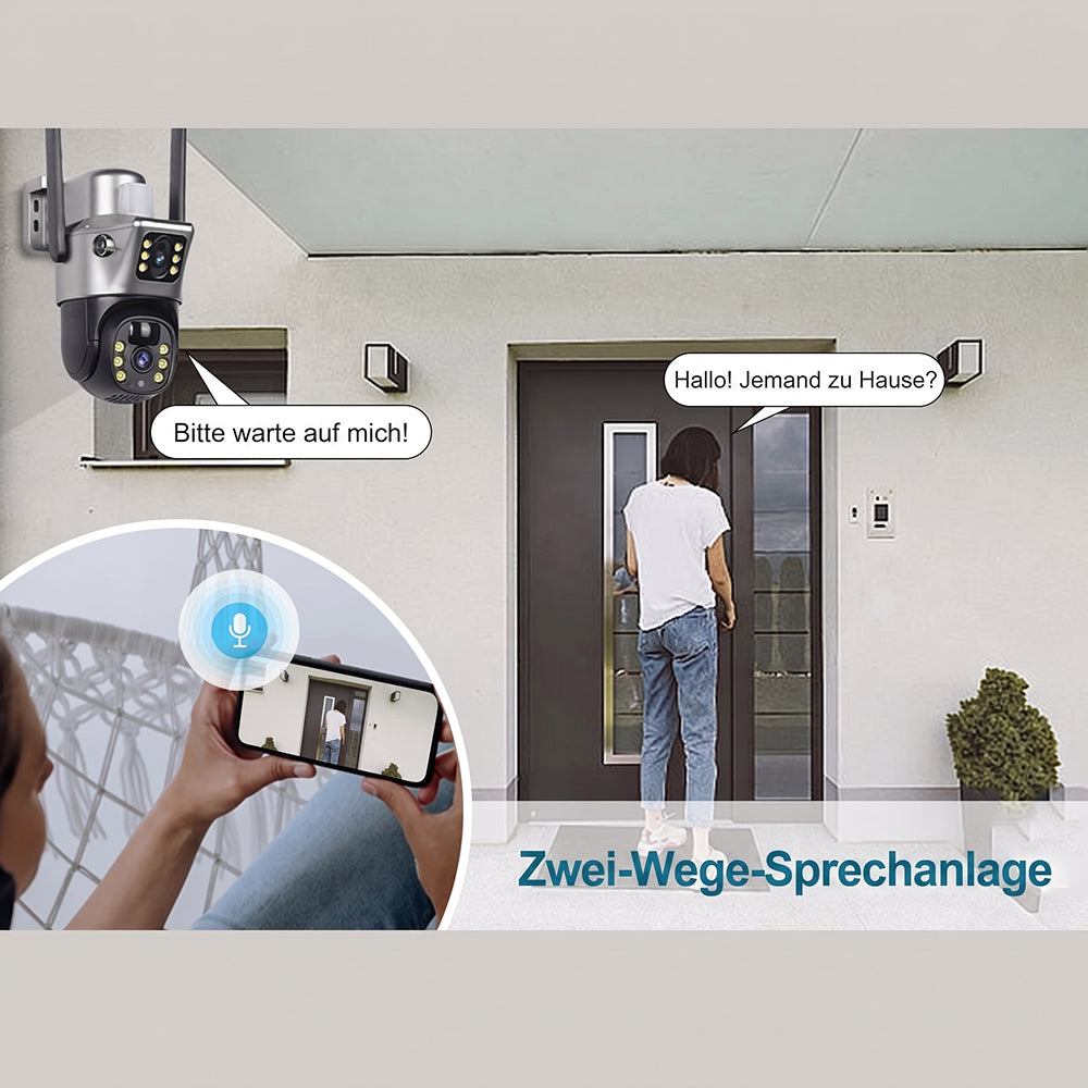 SuniXpert V2 Überwachungskamera Außen Kabellos