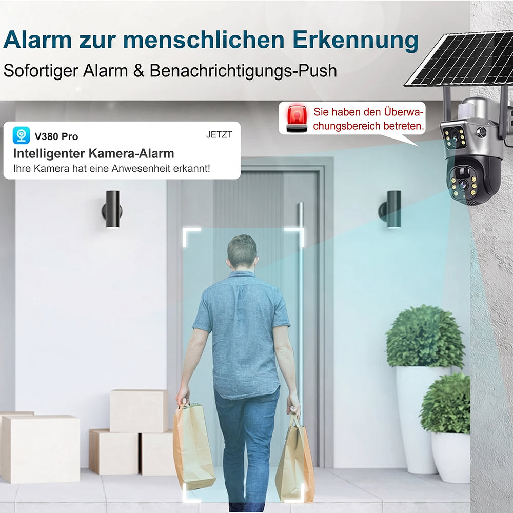 SuniXpert V2 Überwachungskamera Außen Kabellos