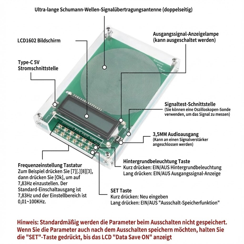 VimexCare Schumann Frequenz Generator