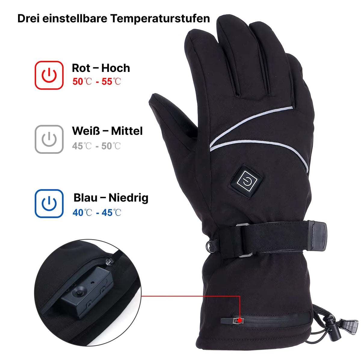 WarmMitz Beheizbare Fahrradhandschuhe