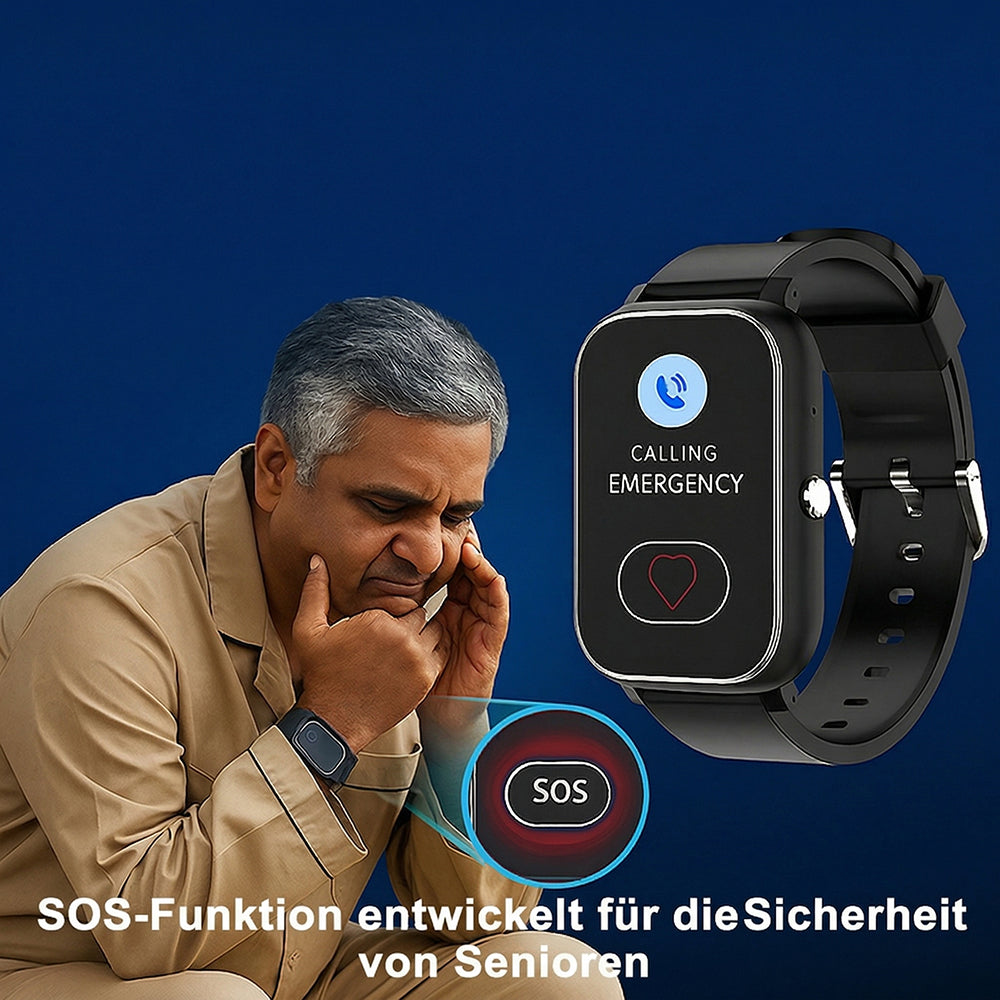 Watliqox V2 Smartwatch mit Sturzerkennung und Notruf