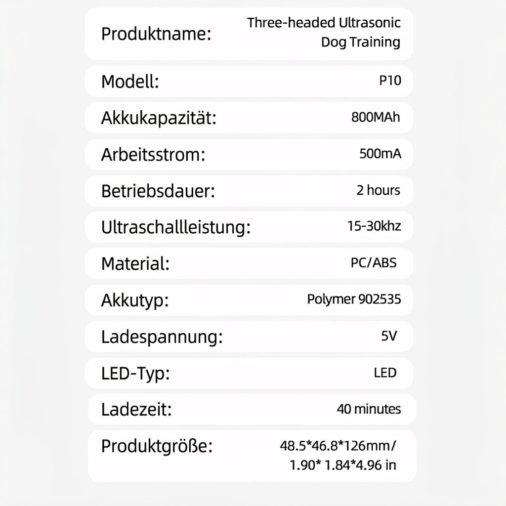 Zentunix Ultraschall Anti Bell Gerät